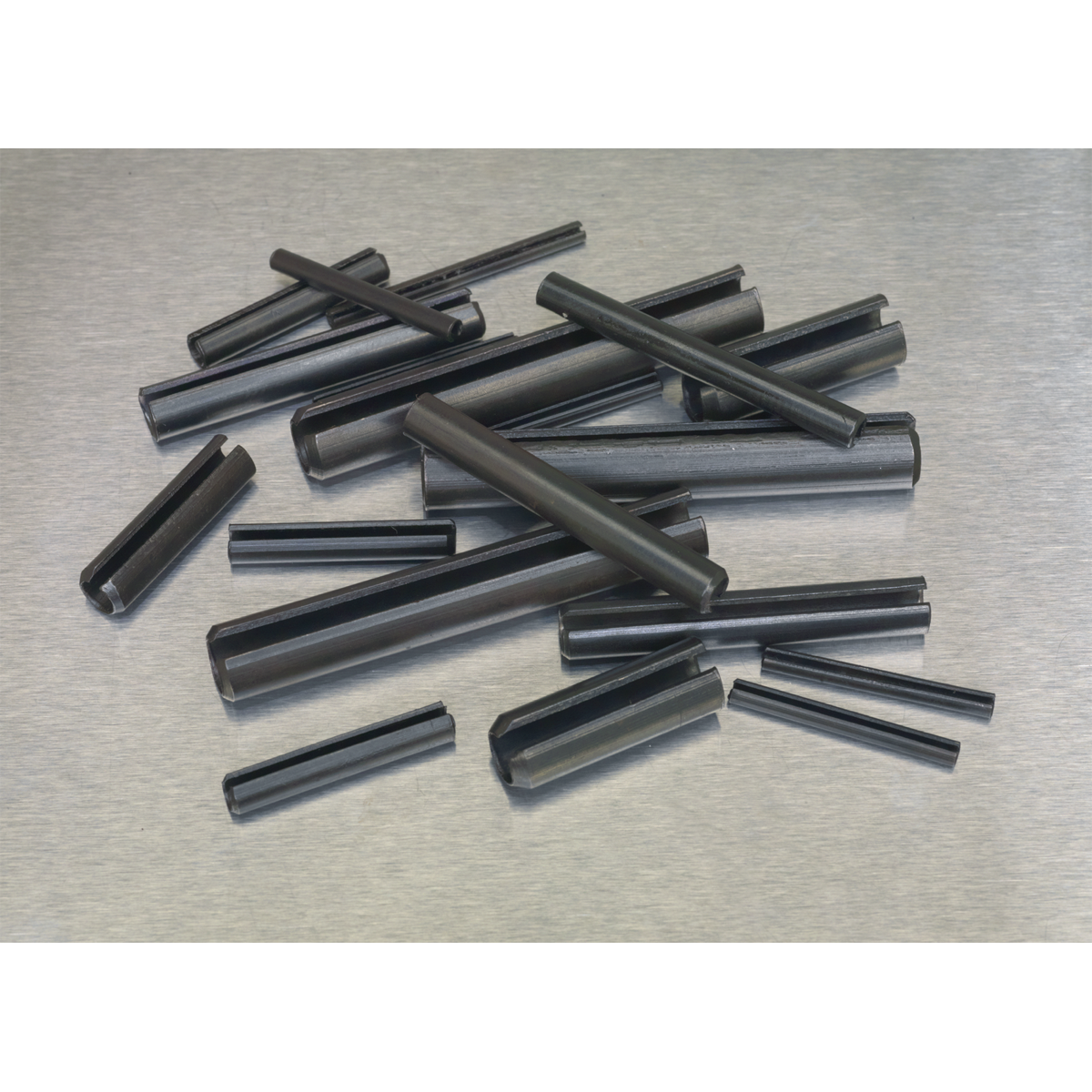 Sealey Spring Roll Pin Assortment With Partitioned Box 300 Pieces Black AB007RP