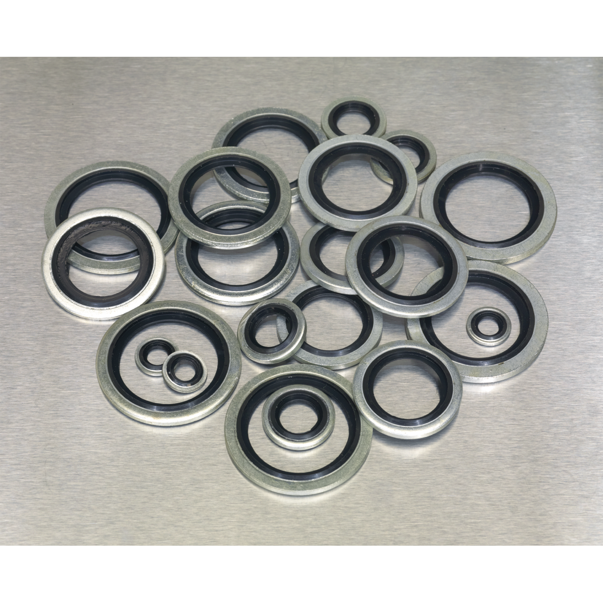 Sealey Bonded Seal Dowty Assortment 84 Pieces BSP In Partitioned Box AB011DS