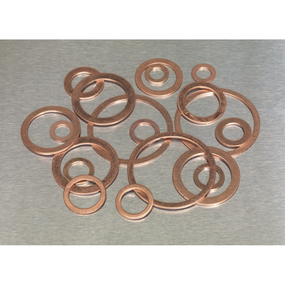 Sealey Copper Sealing Washer Assortment With Partitioned Box 250pc AB020CW