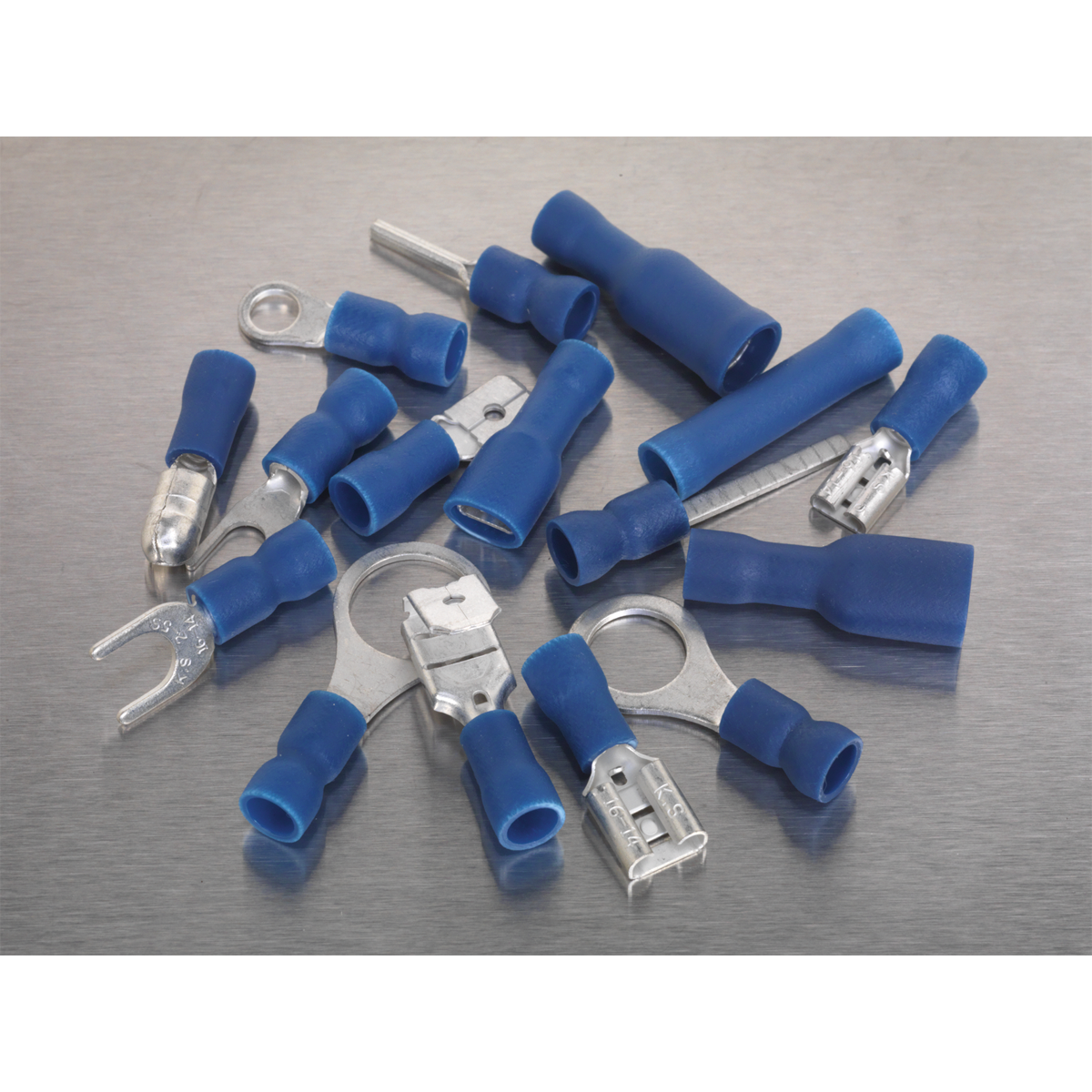 Sealey Crimp Terminal Assortment Electrical Connectors Blue 280 Pieces AB040BT