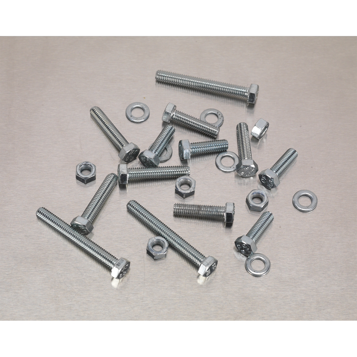 Sealey Setscrew Nut Washer Assortment 444 Pieces High Tensile M5 Metric AB049SNW