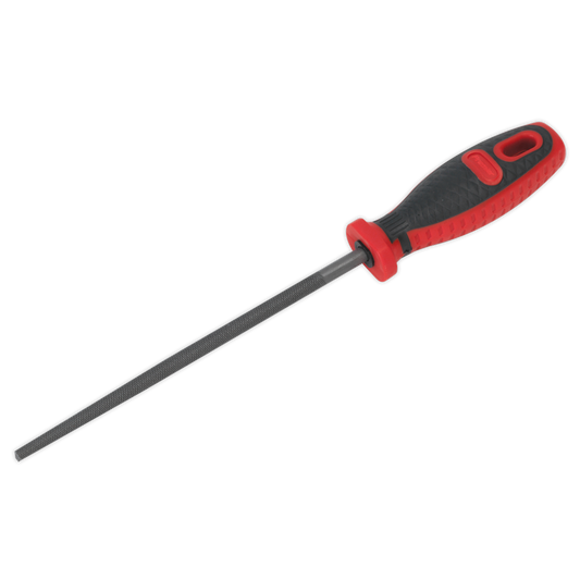 Sealey Round Engineers File 200mm Comfort Grip Handle With Hanging Hole AK5732