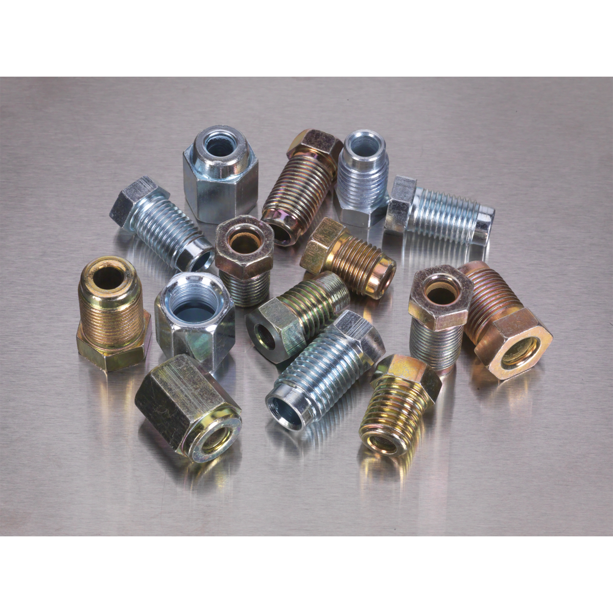 Sealey Brake Pipe Fitting Nut Assortment 200 Pieces Metric & Imperial AB068BPN