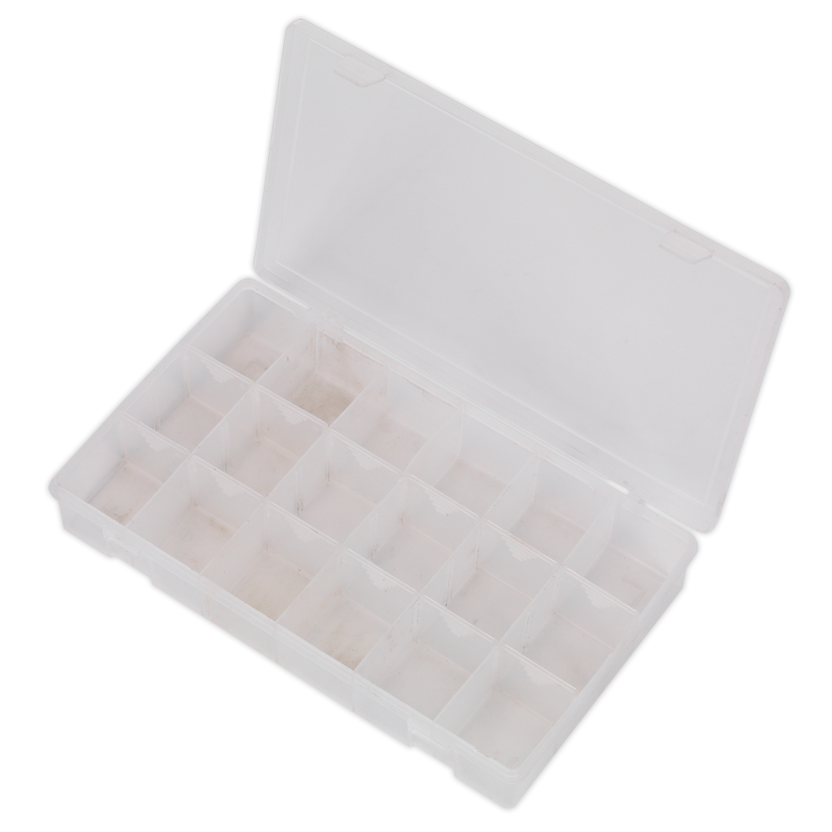 Sealey Assortment Box With 12 Removable Dividers & 2 Snap Latches ABBOXLAR
