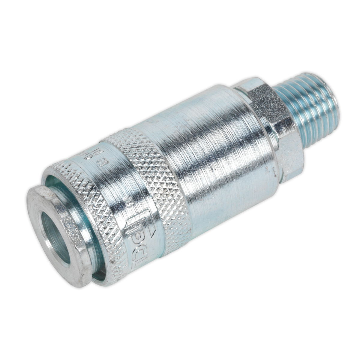 Sealey Coupling Body Male 1/4" BSPT 100 PSI 35-43 CFM Silver Pack of 50 AC01BP