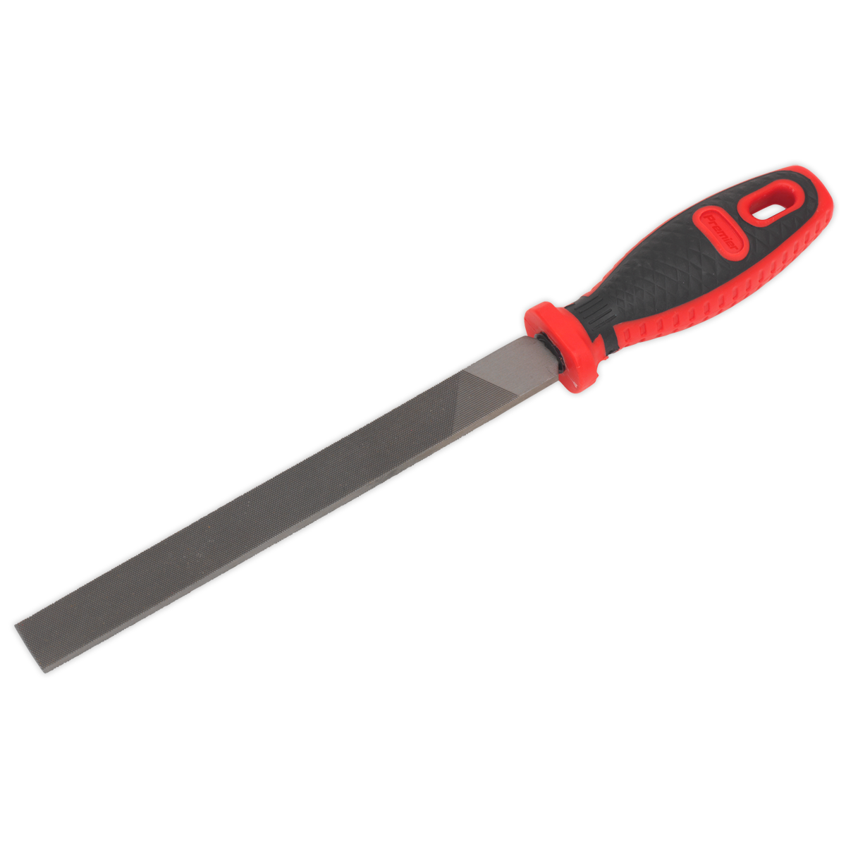 Sealey Flat Engineers Hand File With Comfort Grip Handle - 200mm Length AK5736