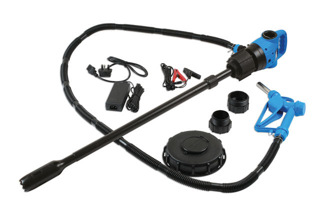 LASER 7229 Electric Drum Pump For AdBlue AC/DC Swivel Dispensing Nozzle