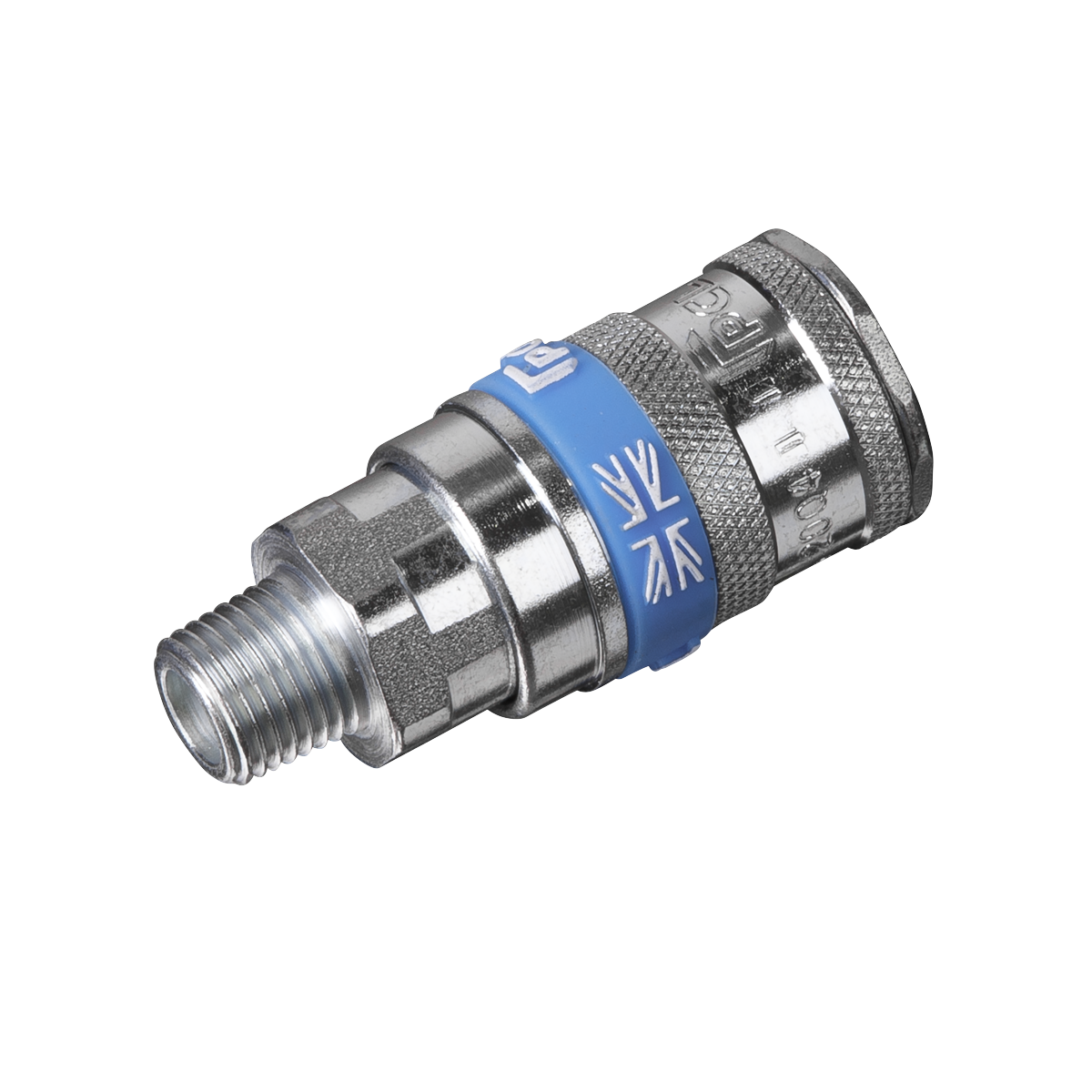 Sealey Coupling Body Male Slim Profile 1/4" BSPT 100 PSI 35-43 CFM Silver AC16
