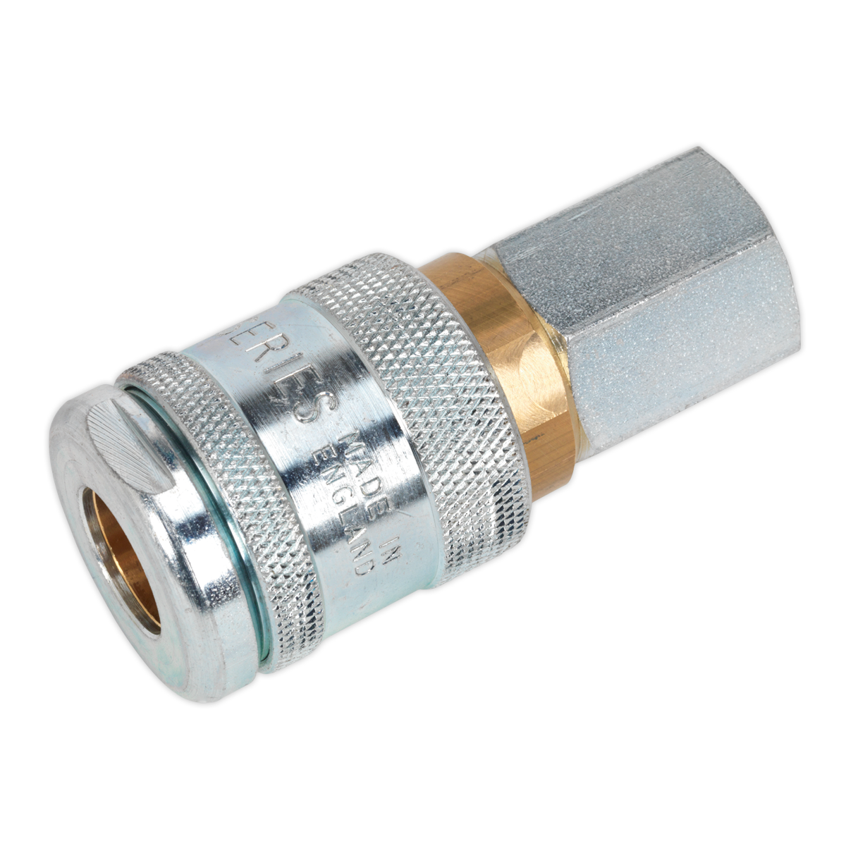 Sealey Coupling Body Female Thread 1/2" BSP 100 PSI 100-117 CFM - Silver AC22