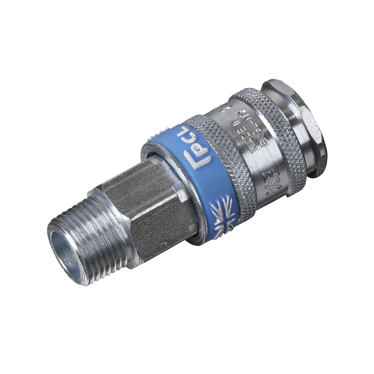 Sealey Coupling Body Male 3/8" BSPT With Corrosive Resistant Finish Silver AC32