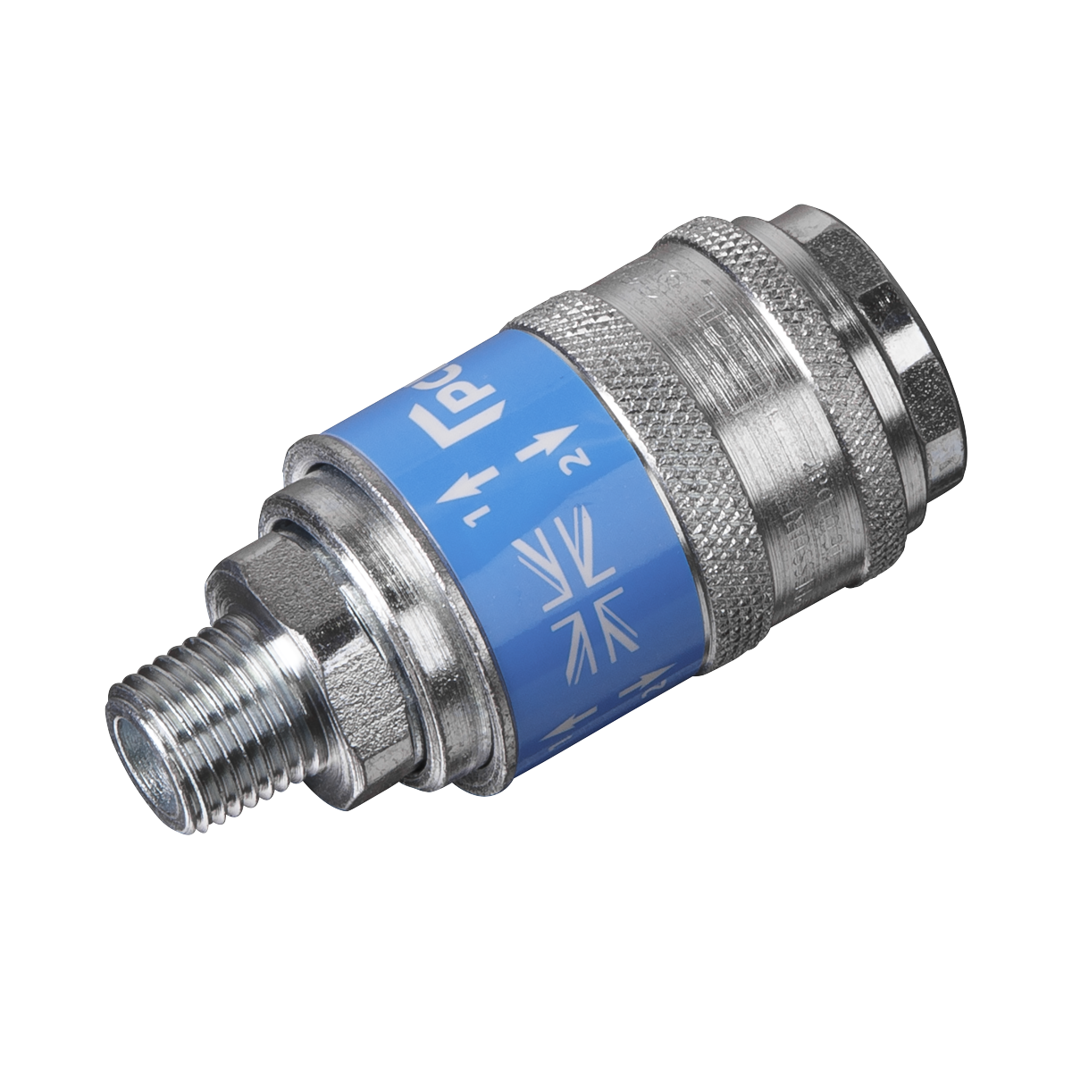 Sealey Safety Coupling Body Male 1/4" BSPT 35-43cfm 991-1218L/min Tool AC56