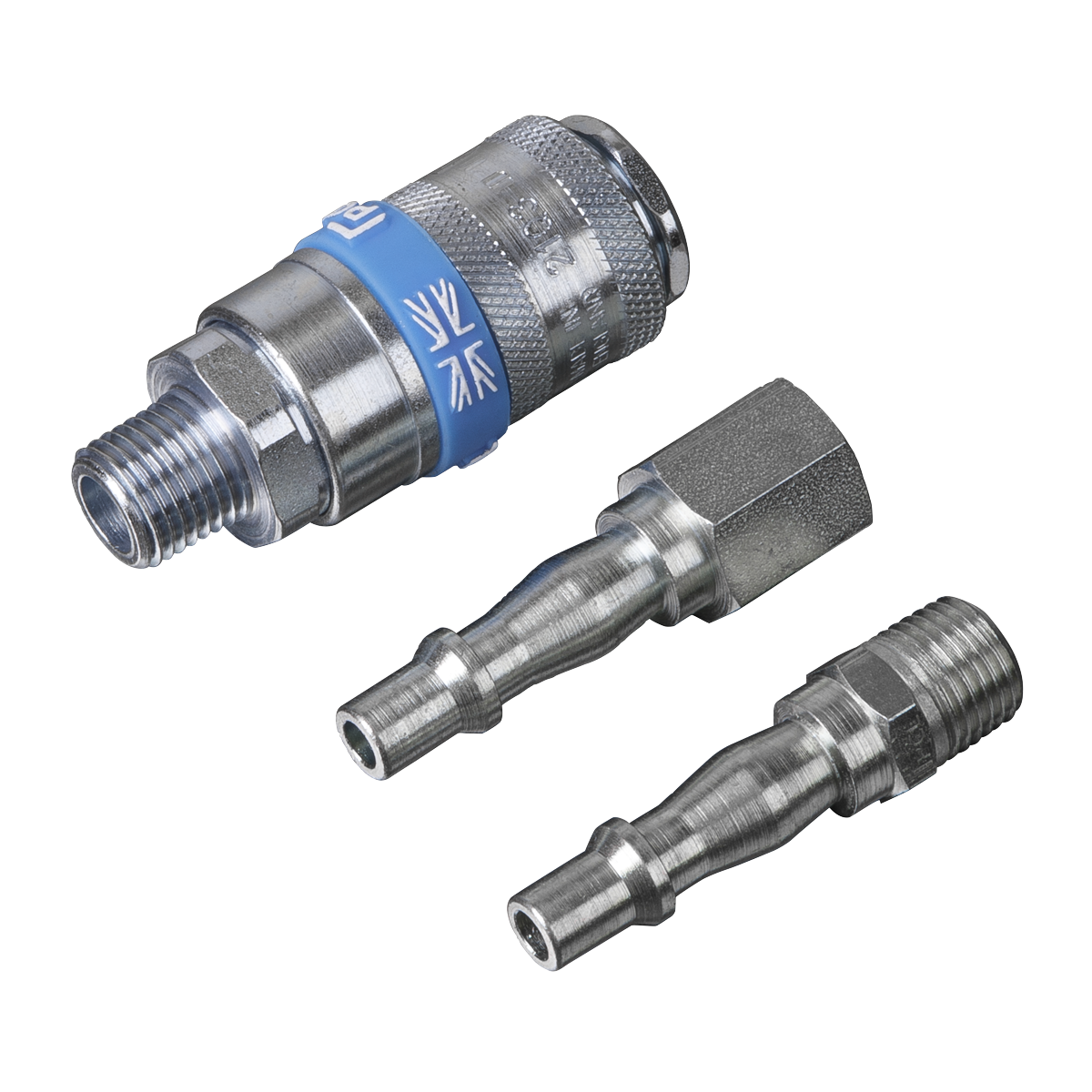 Sealey 1/4" BSP Air Tool Coupling Kit For Wrenches Sanders & Grinders AC60