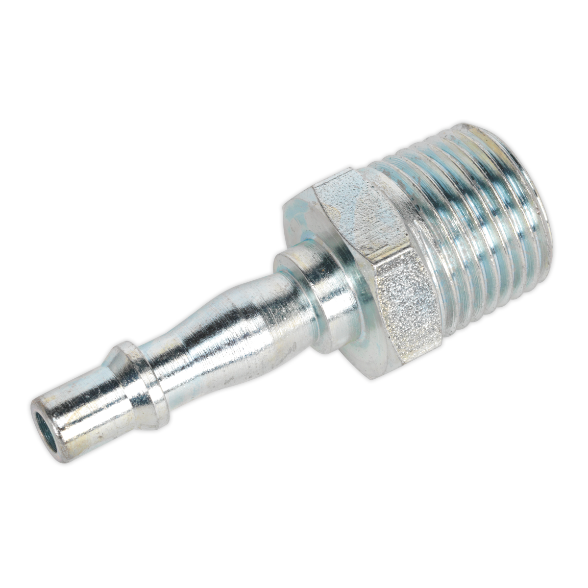 Sealey Screwed Adaptor Male 1/2" BSPT 100 PSI 35-43 CFM Silver - Pack of 5 AC68
