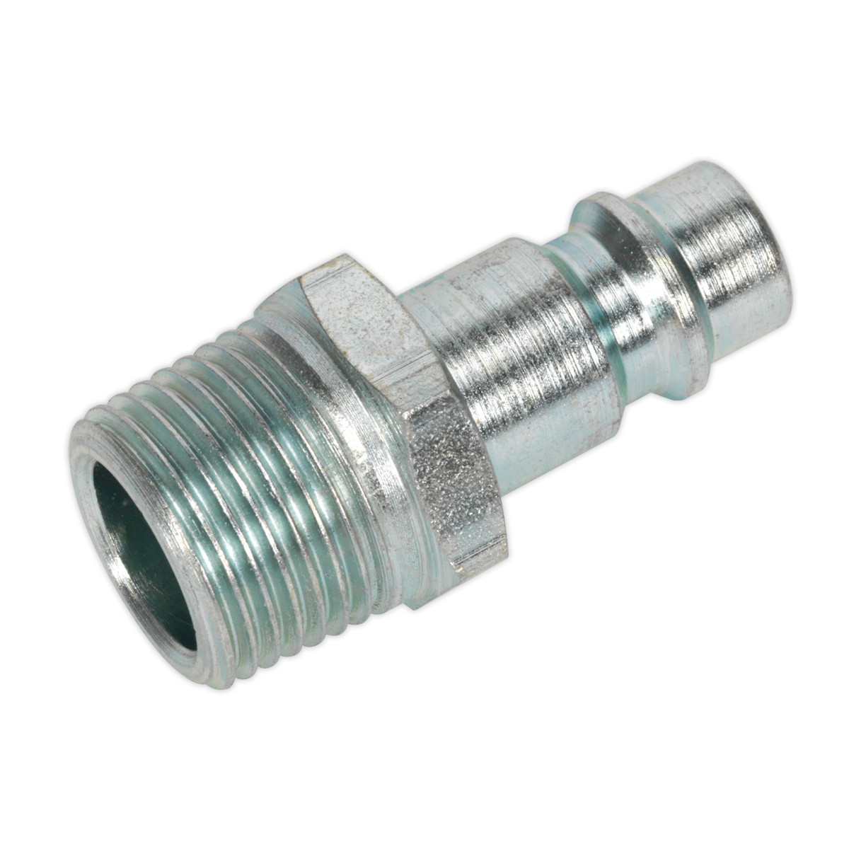 Sealey Screwed Adaptor Male 3/8" BSPT Hardened Steel Construction Pack of 2 AC83