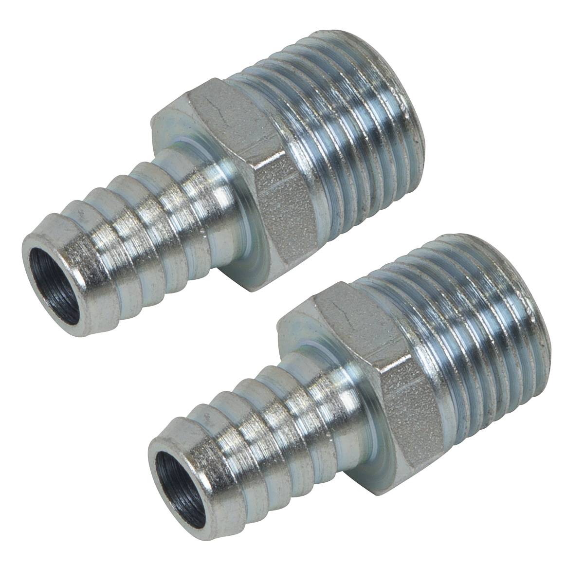 PCL Screwed Tailpiece Male 1/2" BSPT Ø1/2" Hose 2 Pieces Workshop & Agricultural