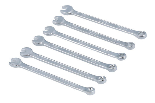 LASER 7265 Miniature Combination Spanner Set 3.2-5.5mm Chrome Vanadium Tools