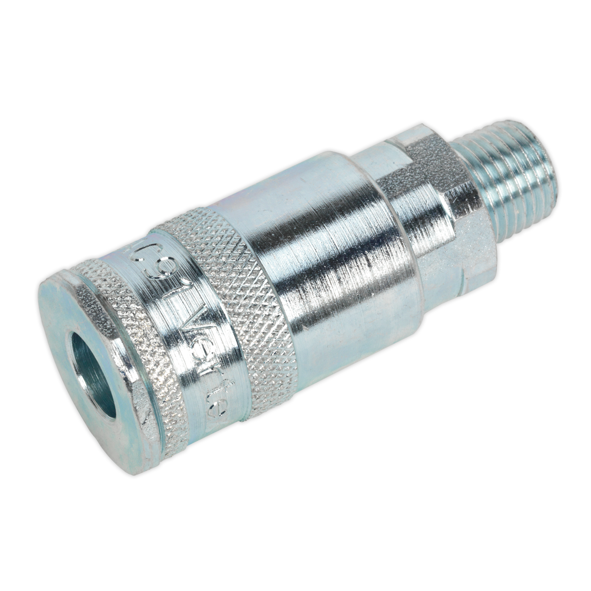 Sealey Coupling Body Slim Profile Male 1/4" BSPT Silver - Pack of 5 Pieces ACP16