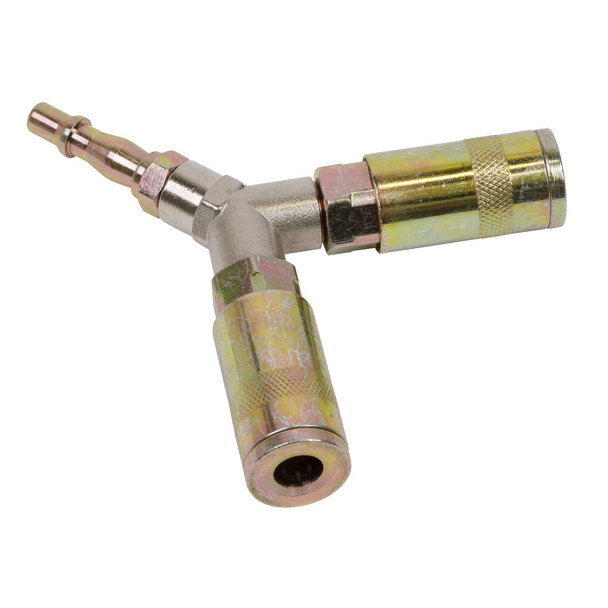 Sealey Y Adaptor With Twin Coupling Bodies Free Airflow Rate at 100psi ACX55