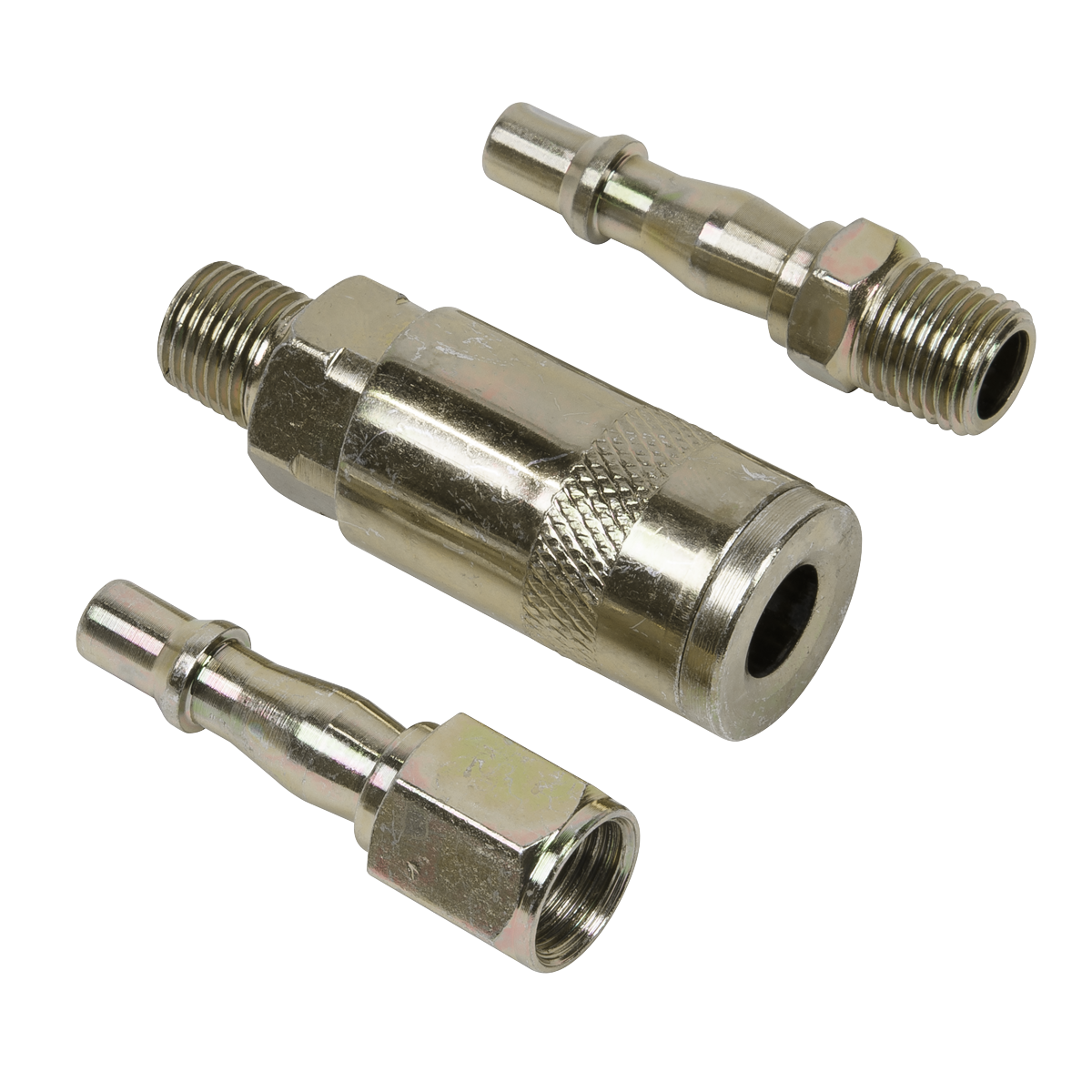 Sealey 1/4" BSP Male Thread Air Tool Coupling Kit - 100 PSI 35-40 CFM ACX60