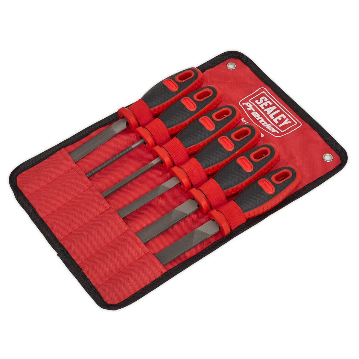 Sealey Engineers File Set With Comfort Grip Handles 6 Pieces 150mm AK580