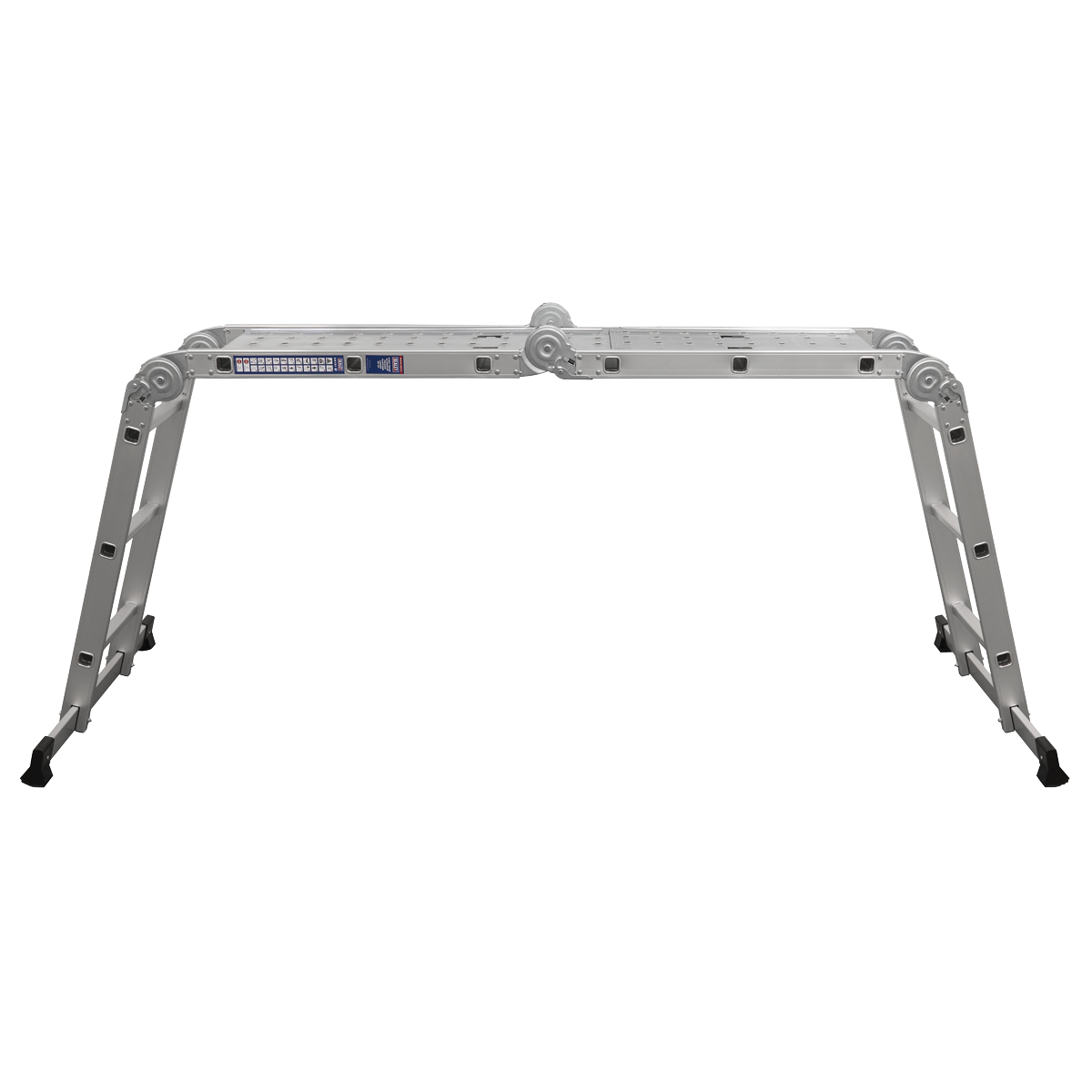 Sealey Aluminium Folding Platform Ladder 4-Way EN 131 Approved Silver AFPL1
