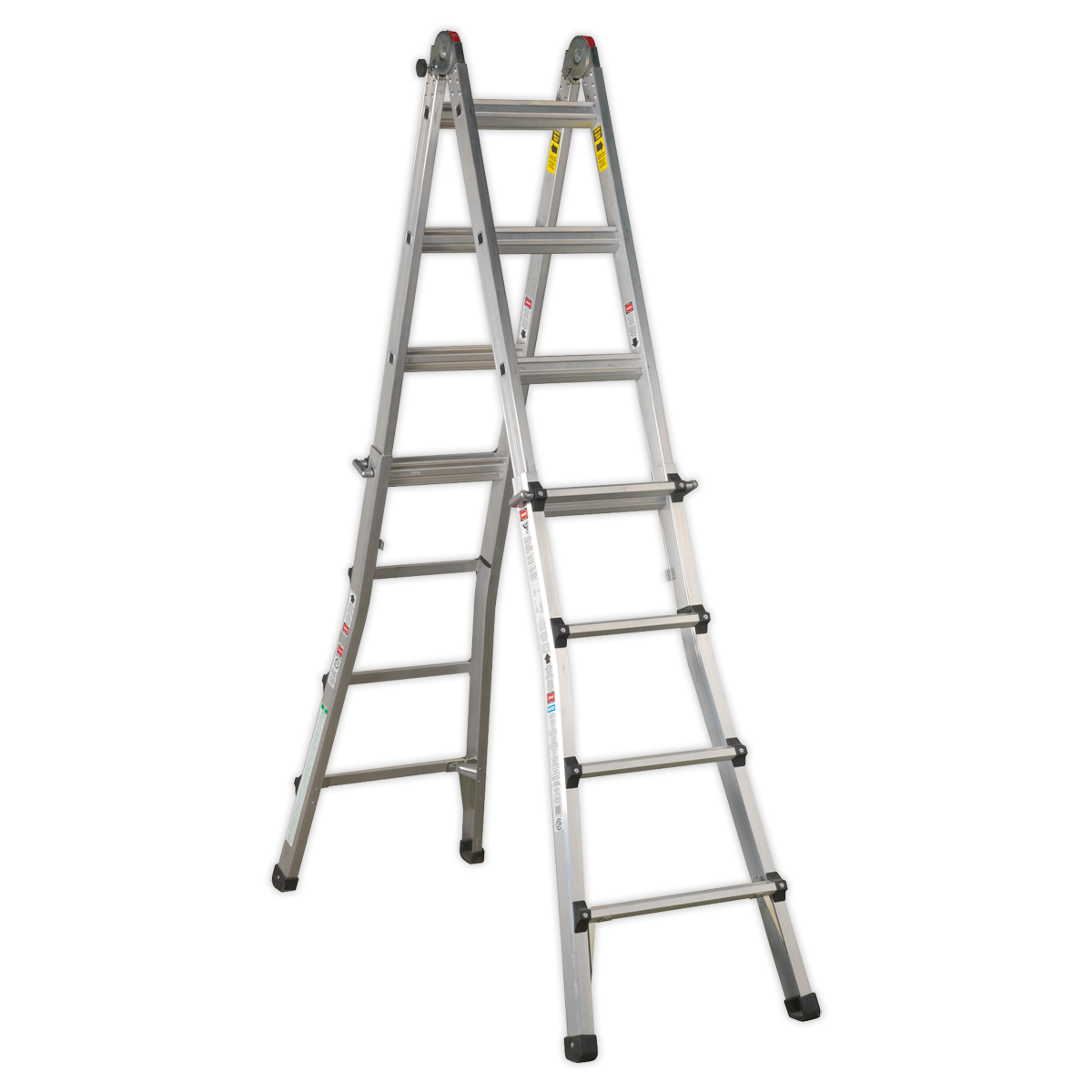 Sealey Aluminium Telescopic Ladder 4-Way EN 131 Adjustable Height AFPL3