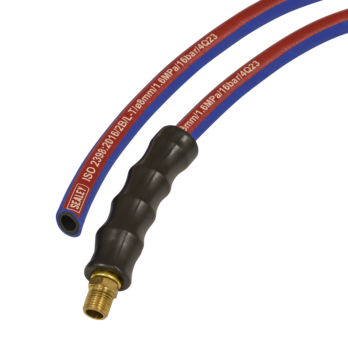 Sealey 20mx8mm Extra Heavy Duty Air Hose With 1/4" BSP Unions Blue AH20R