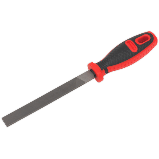 Sealey Flat Engineers Hand File With Comfort Grip Handle - 150mm AK5806