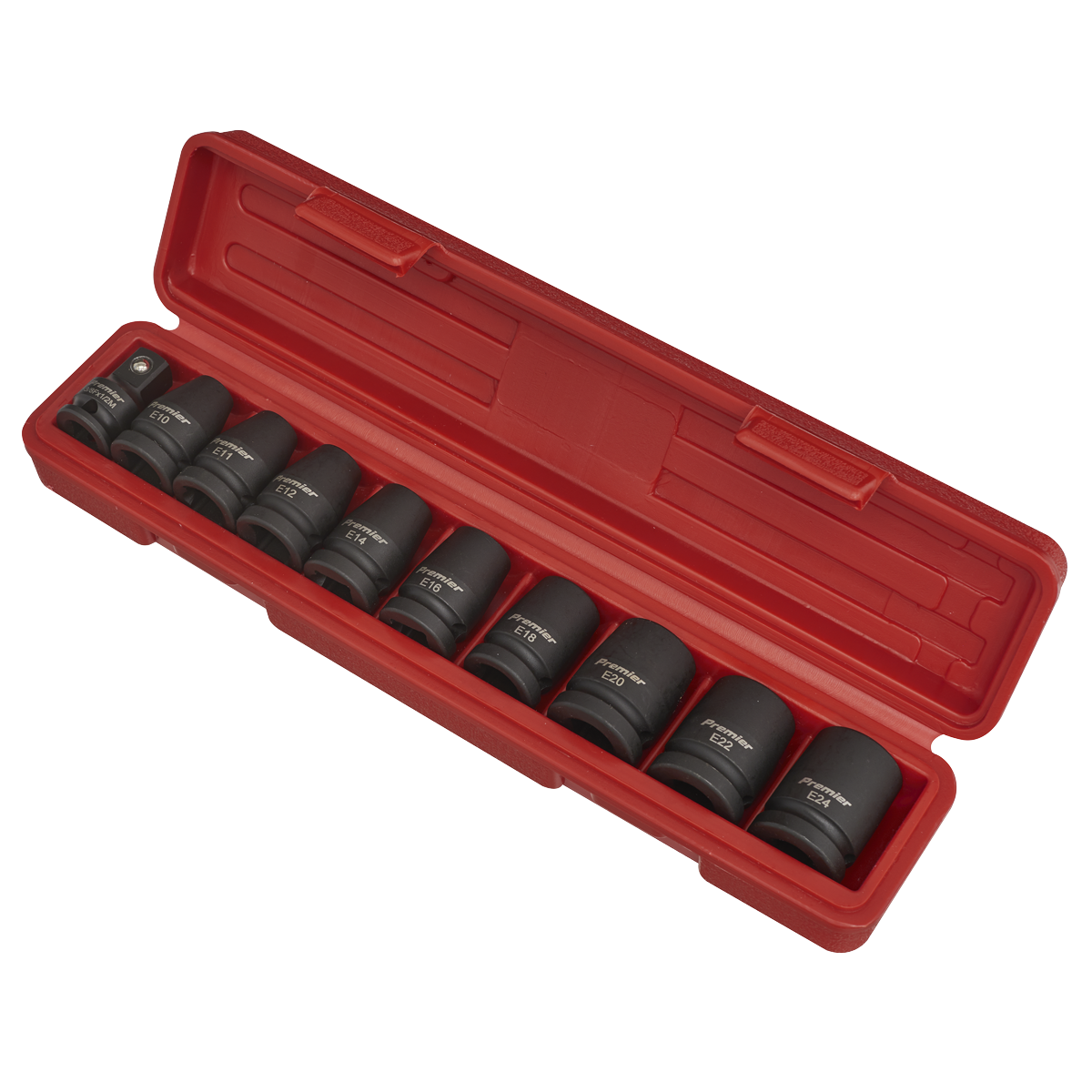 Sealey Impact TRX-Star Female Socket Set 10 Pieces 1/2" Square Drive AK2301