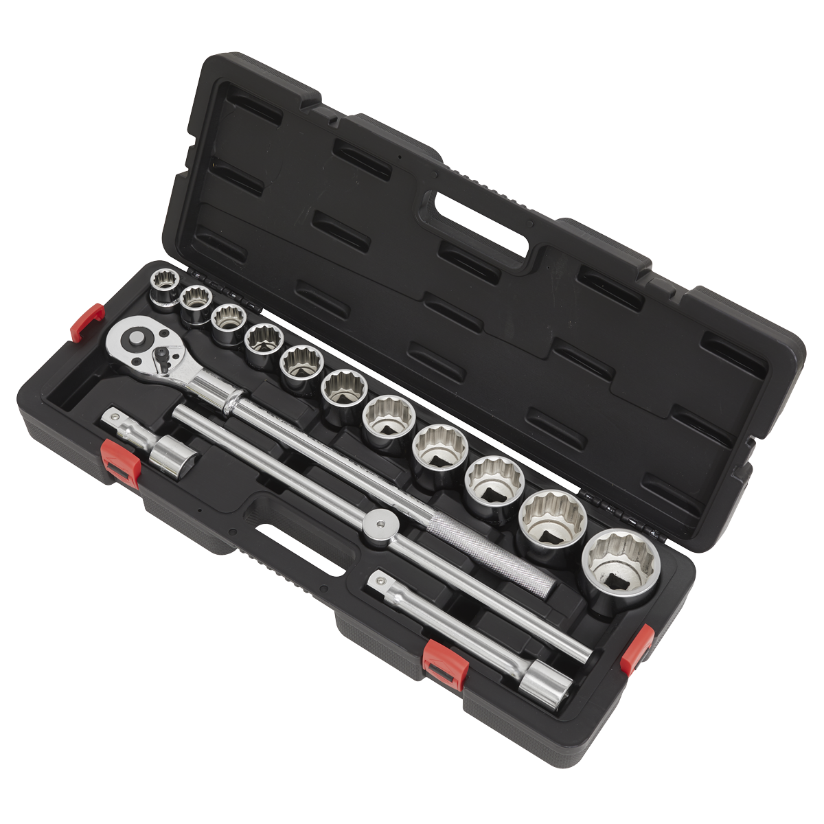 Sealey Socket Set 3/4" Square Drive 12-Point WallDrive 15 Pieces Metric AK2583