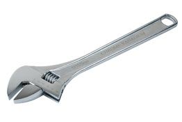 LASER 0167 Adjustable Spanner 380mm Chrome Vanadium Jaw Capacity 45mm Tool