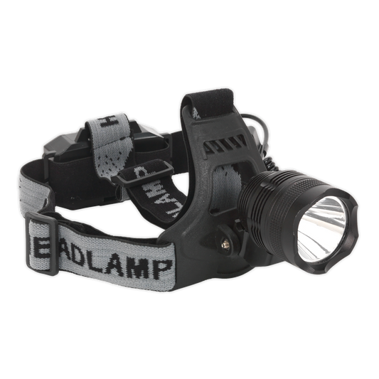 Sealey Rechargeable Head Torch Cordless CREE LED 3W Hands Free Light HT105LED