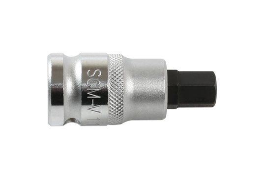 LASER 7302 Screwdriver Hex Bit 1/2" Drive 11mm Chrome Vanadium Steel S2 Tool