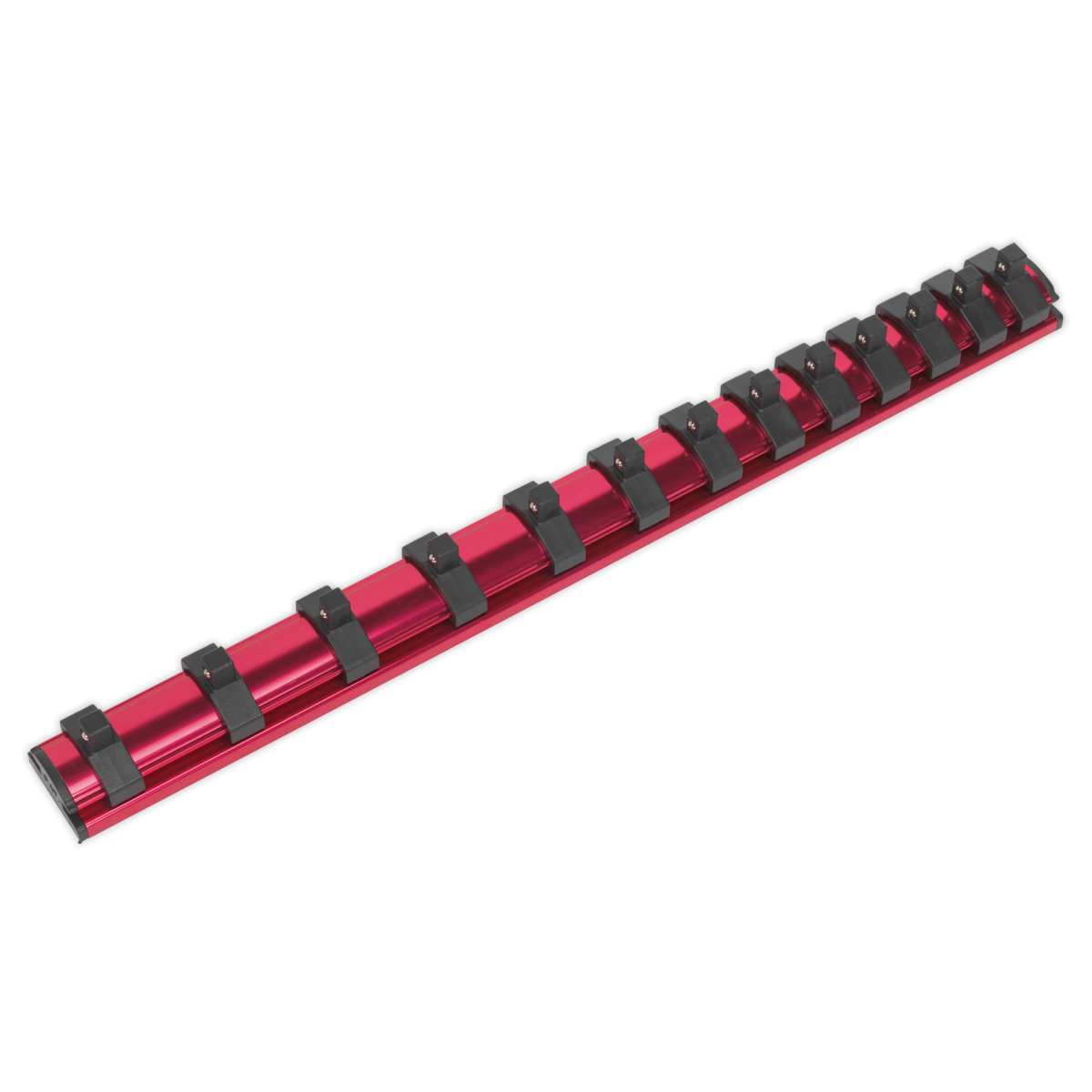 Sealey Socket Retaining Rail Magnetic 1/4" Square Drive 13 Clips AK27082