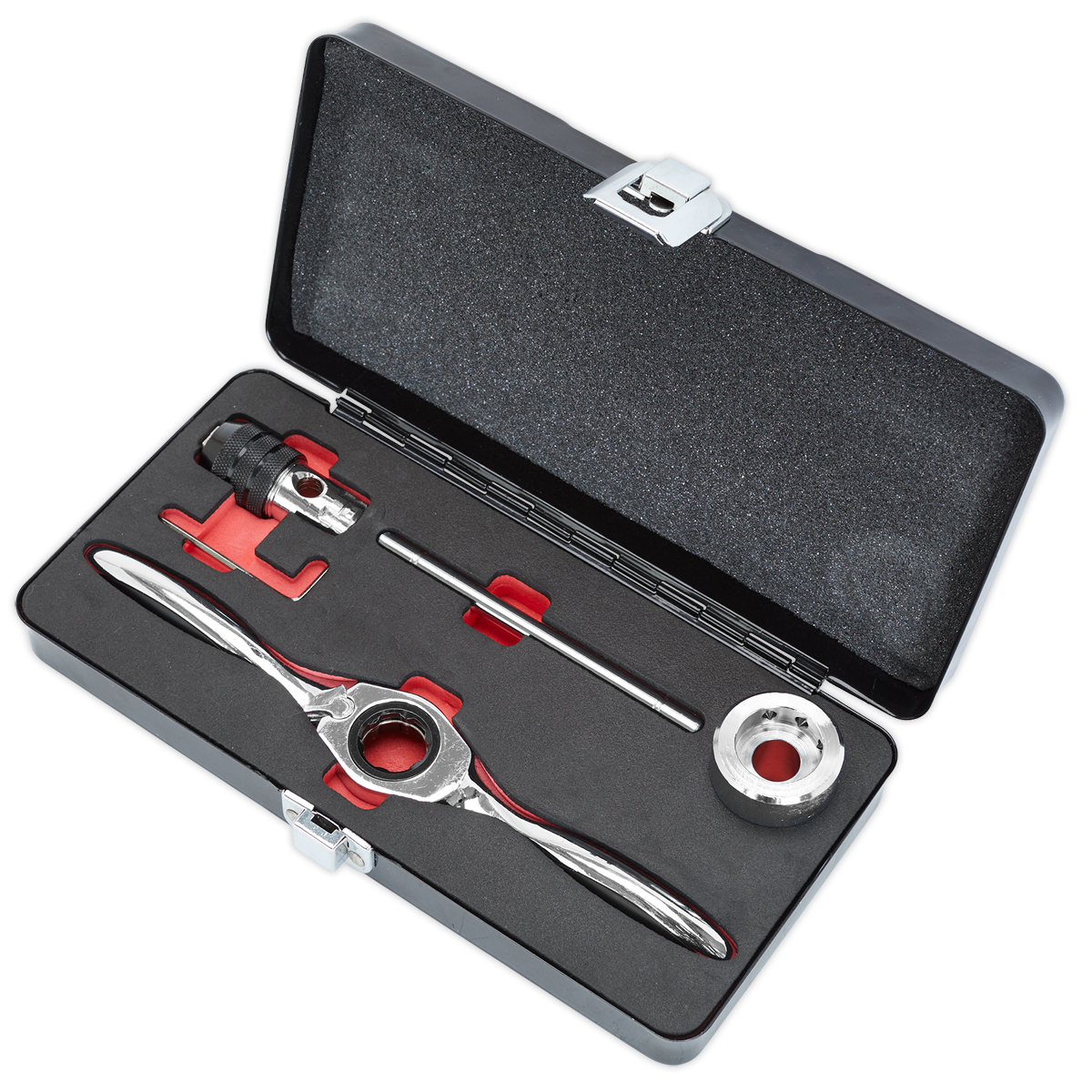 Sealey Bi-Directional Ratchet Tap & Die Holder Set 72 Teeth 5 Pieces AK3027