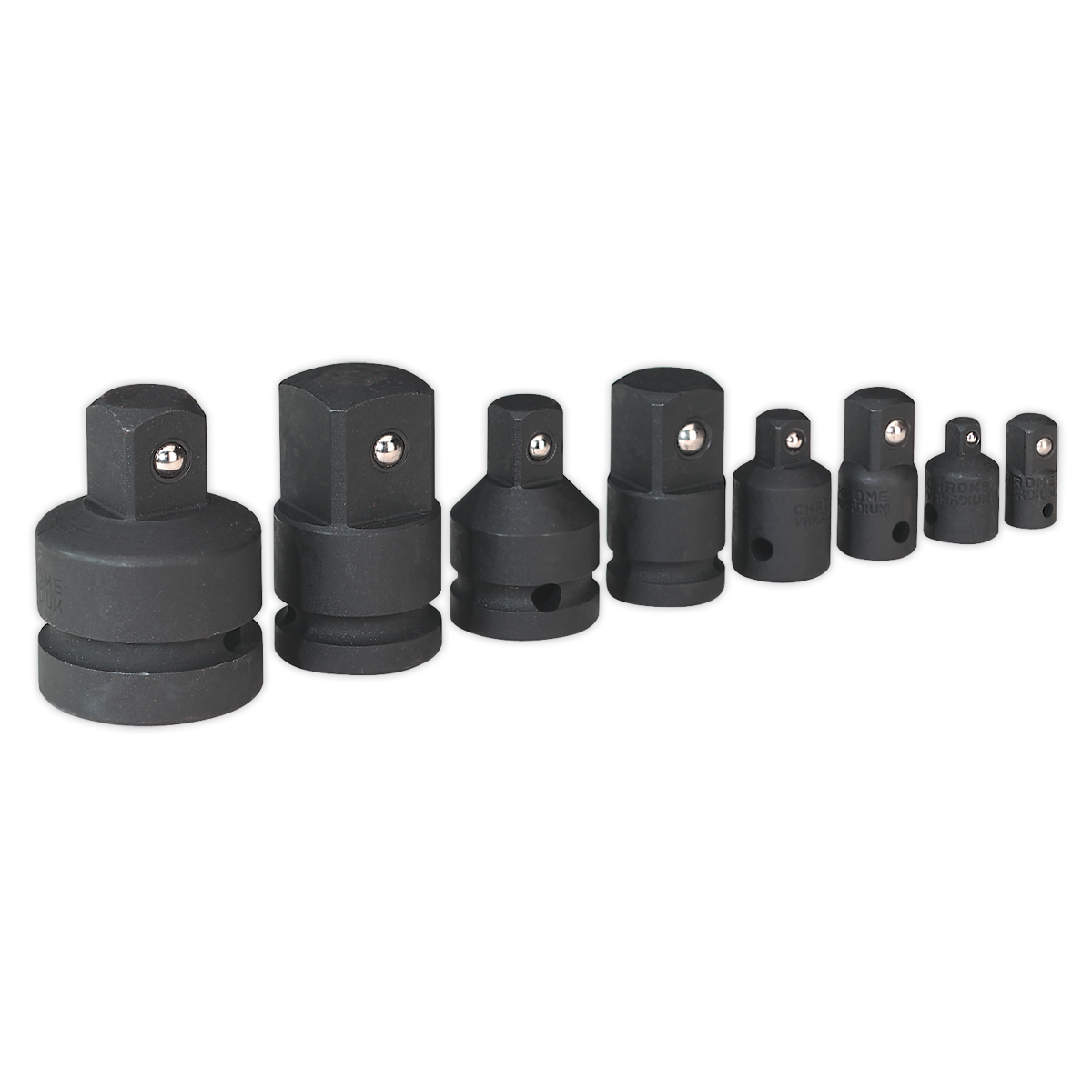 Sealey Impact Socket Adaptor Set Drop-Forged Chrome Vanadium Steel 8 Pcs AK5900