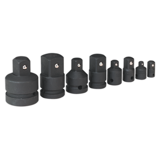 Sealey Impact Socket Adaptor Set Drop-Forged Chrome Vanadium Steel 8 Pcs AK5900