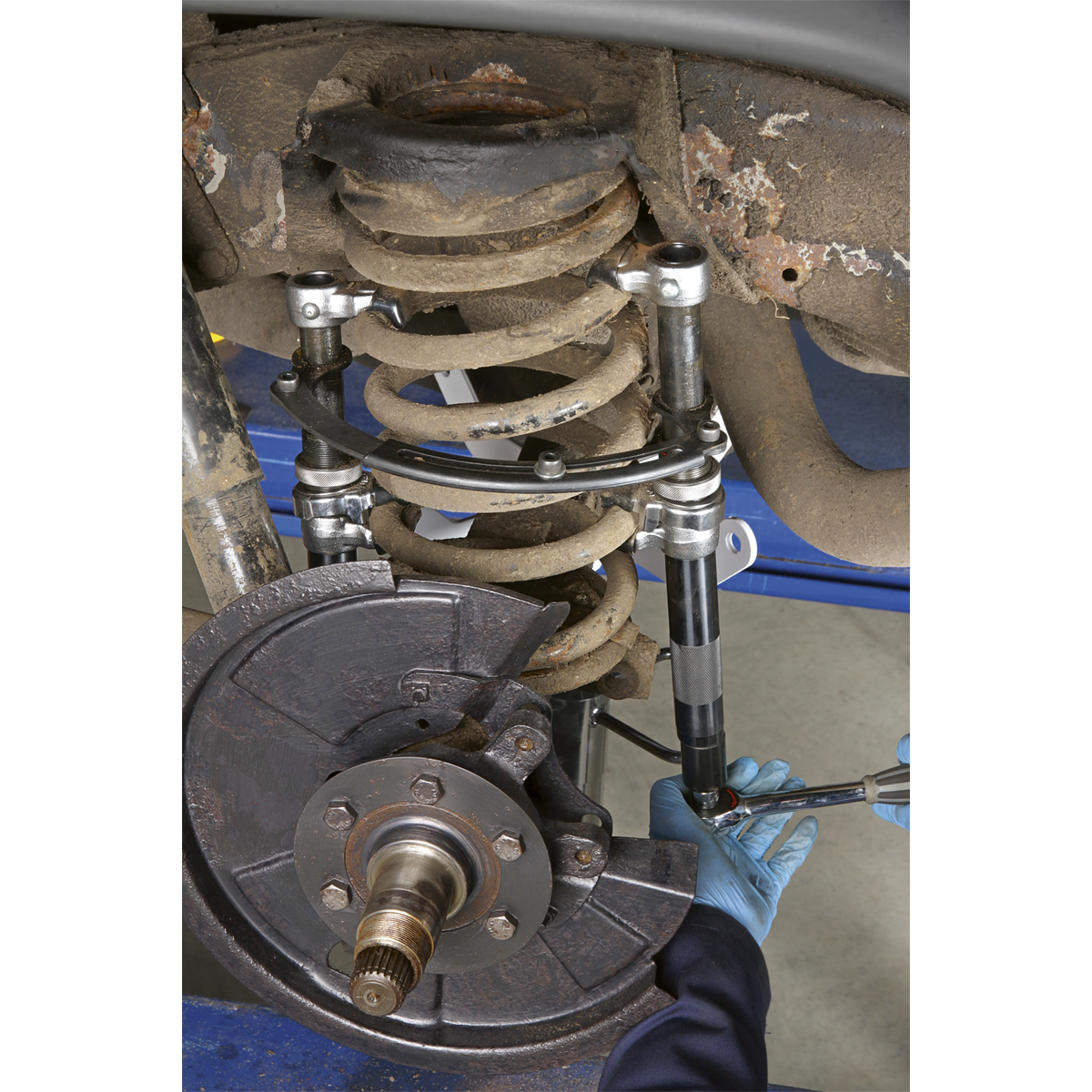 Sealey Coil Spring Compressor 1200KG/Pair Capacity Steering Suspension AK3843