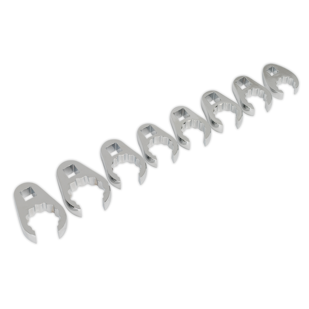 Sealey Crows Foot Spanner Set 8 Pieces 1/2" Square Drive - Metric AK5981