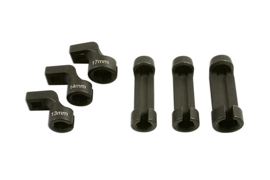 LASER 7337 EGT Sensor Socket Set 6pc 3/8" Drive Black Phosphate Steel Tool Kit