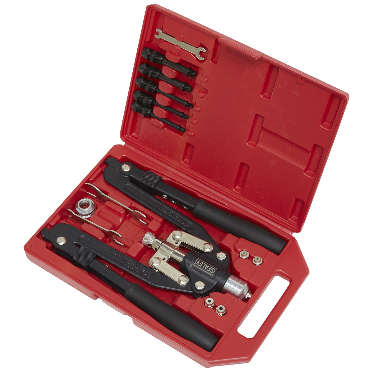 Sealey Rivet & Threaded Nut Rivet Kit With Comfortable Cushion Grips AK39602