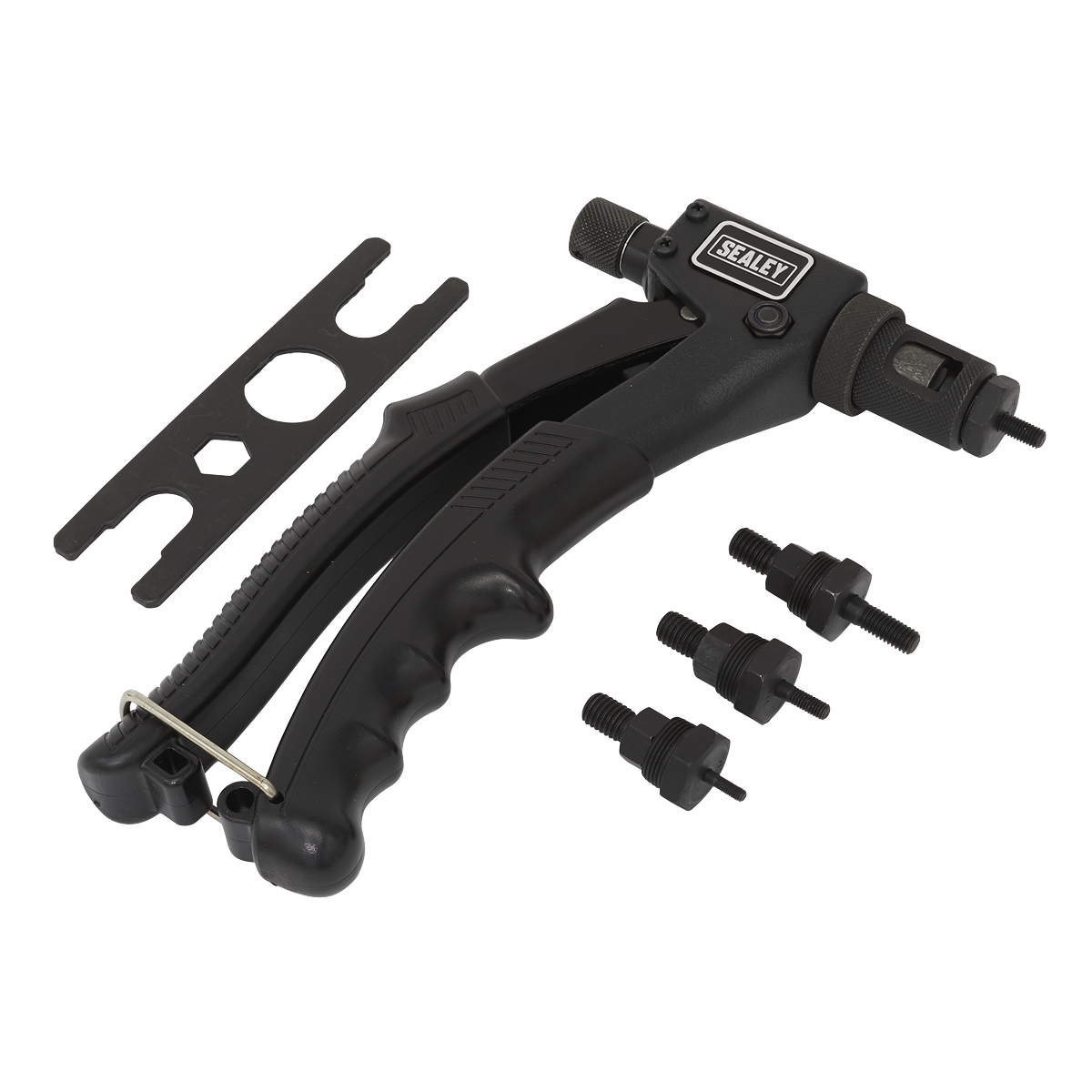 Sealey Threaded Nut Riveter Curve Design With Rubber Grip Handle AK3986