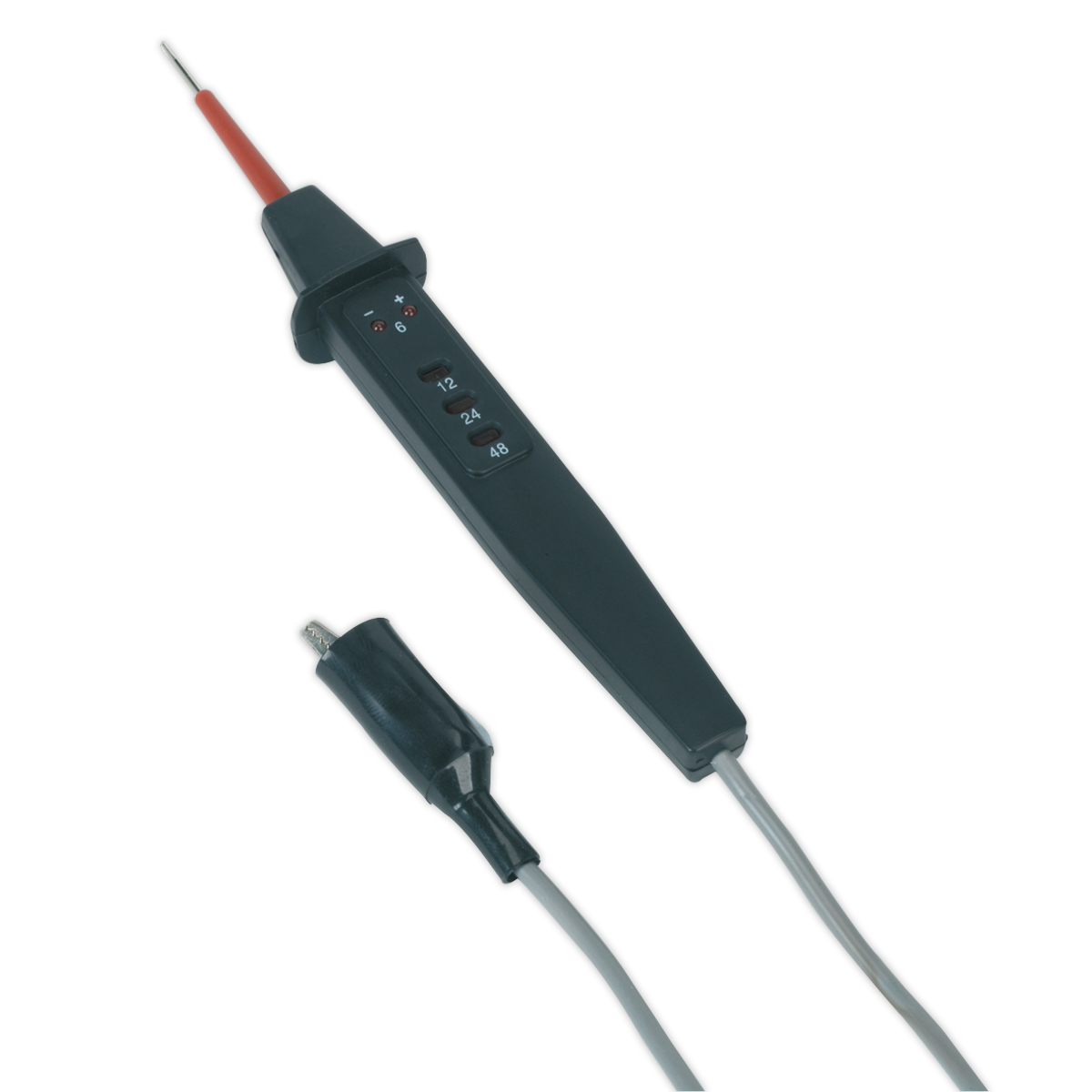 Sealey Circuit Tester 6V 12V 24 V 48V LED Array With Crocodile Earth Clamp AK407