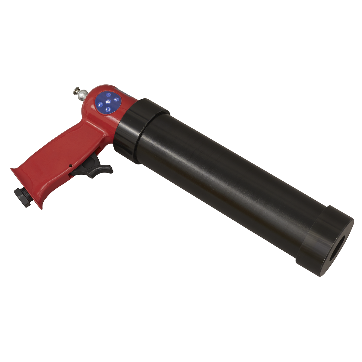 Sealey 230mm Air Operated Caulking Gun With Trigger Control Red/Black AK41