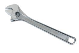 LASER 0167 Adjustable Spanner 380mm Chrome Vanadium Jaw Capacity 45mm Tool