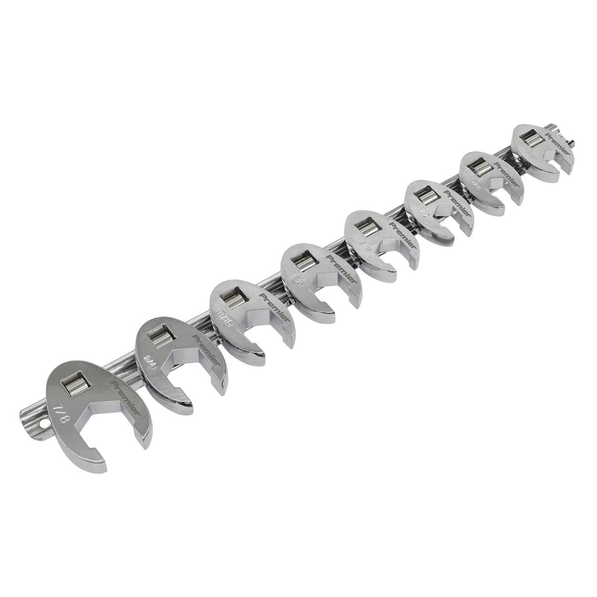 Sealey Crows Foot Spanner Set 8 Pieces 3/8" Square Drive - Imperial AK599