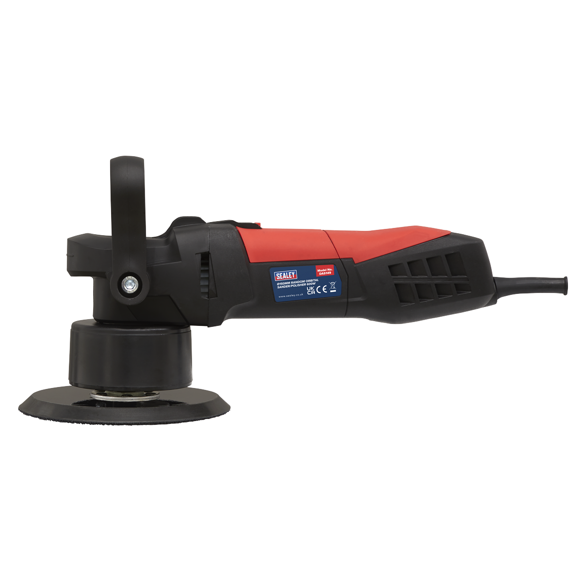 Sealey Random Orbital Dual Action Sander With Soft Grip 150mm 600W/230V DAS149