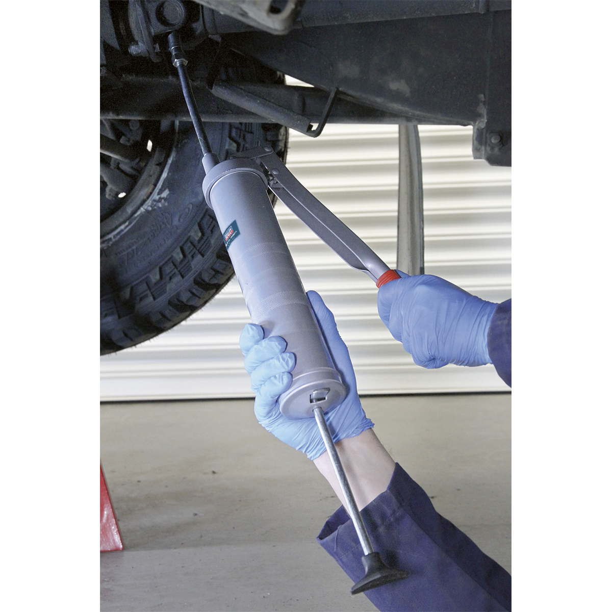 Sealey Side Lever Grease Gun With Contoured Pump Handle 3-Way Fill AK443