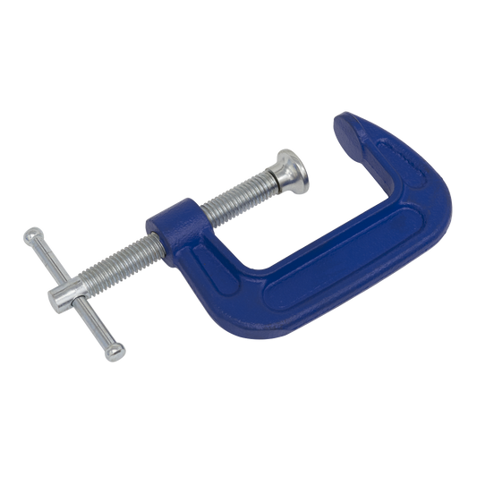 Sealey G-Clamp Fitted With Swivel Tip To Reduce Marking Length 50mm AK6002