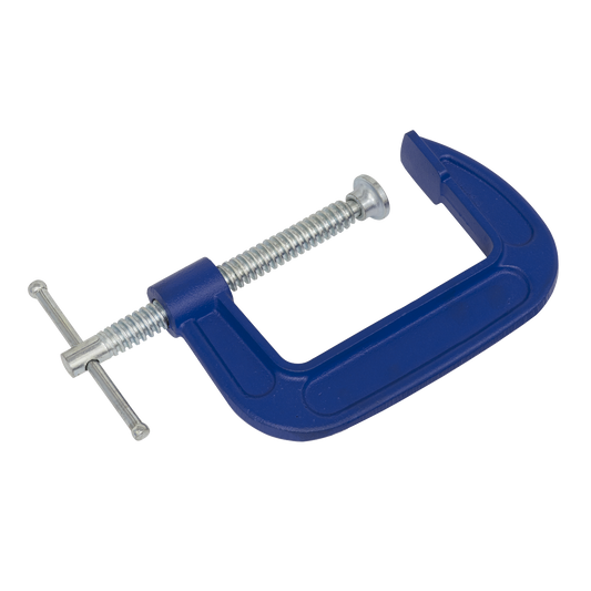 Sealey G-Clamp Fitted With Swivel Tip To Reduce Marking Length 75mm AK6003